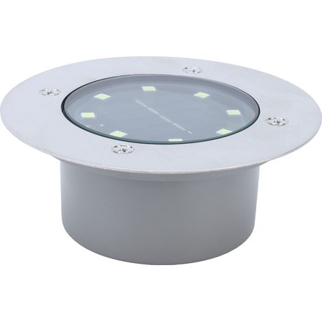 Lumière LED encastrée solaire étanche pour jardin - Éclairage extérieur blanc (1/5)