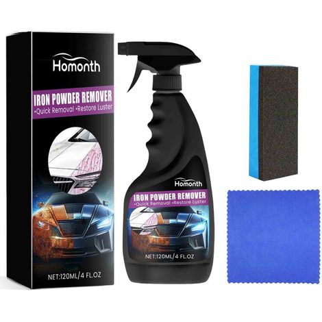 Dégraissant Antirouille - Nettoyant pour Jantes et Pièces Métalliques Automobiles - Spray Récurant 120 ml (1/5)