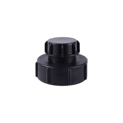 IBC Adaptateur S100x8 à Réduction S60x6 Filetage Grossier avec Bouchon Cuve Adaptateur de Réservoir IBC Adaptateur Robinet Tuyau Arrosage pour Vanne de Baril de Réservoir d'eau de Pluie H761