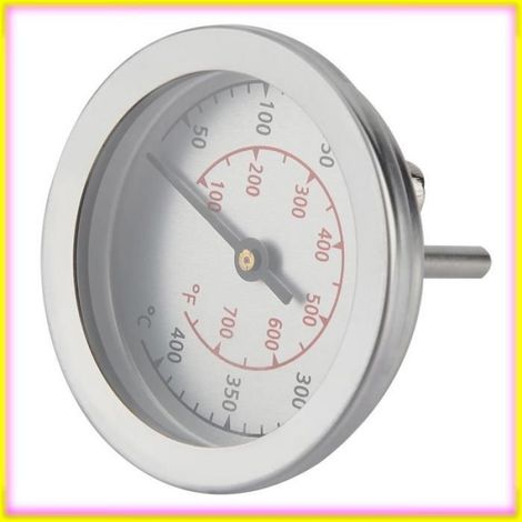 keenso thermomètre pour barbecue Jauge de Température pour Barbecue à Cadran Analogique, Matériau Métallique jardin plancha (1/5)