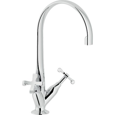 NOBILI Carlos Primero rubinetto cucina tradizionale con bocca girevole cromato codice prod: CP217CR (1/2)
