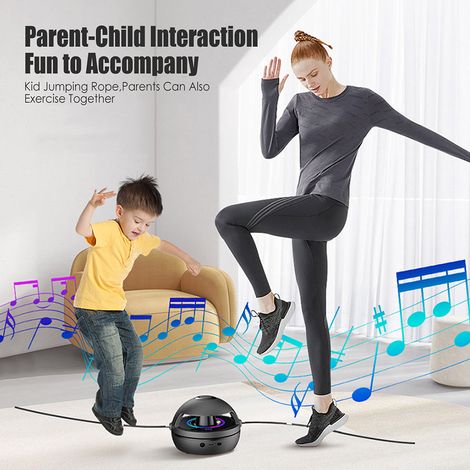 Corde à sauter électrique réglable en vitesse (1 à 10 niveaux) avec télécommande pour enfants et adultes (1/5)