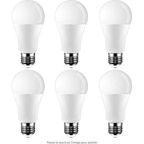 Ampoule LED Standard Culot E27Blanc neutre 6000K15W équivalent 120WDépolieLot 15w 120w lot de 6 Blanc (1/5)