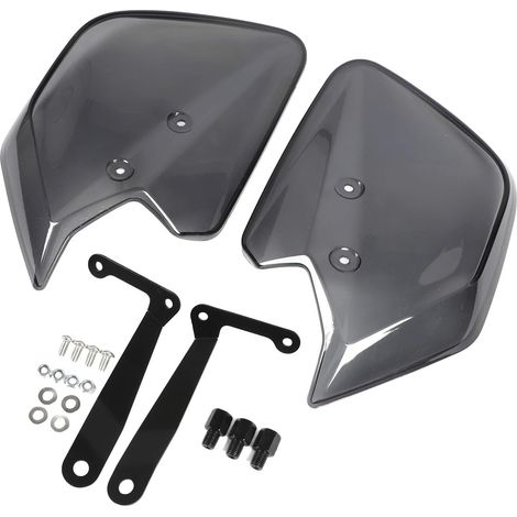 Pare-brise de Moto, Excellente Résistance au Vent, Réduire la Fatigue pour Tricity 125, 155, 300, PC + Fer, Gris fumé, 1 Paire avec Support de Montage, Déflecteur du Vent Avant (1/4)