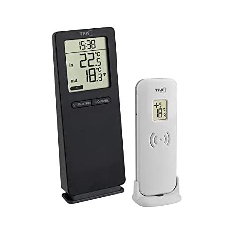 TFA Dostmann 30.3071.01 Termómetro inalámbrico negro
