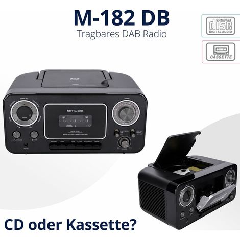 radiocassetta cd nera - m182rdc - muse (1/5)