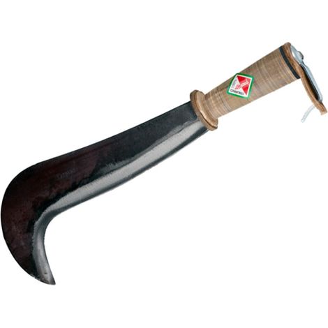 RONCOLA FORGIATA MANICO CUOIO TIPO BERGAMO 300MM PAPILLON