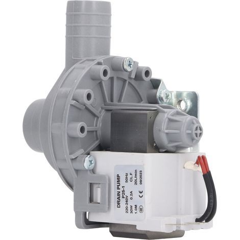 Moteur de pompe de vidange pour lave-linge 30 W 0,2 A 20 l/min, bobine en cuivre, puissant et à haut rendement, AC220‑240 V (1/5)