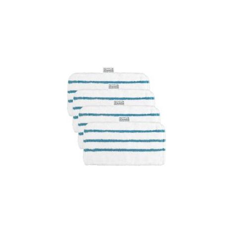 Quatre lingettes de nettoyage pour le balai vapeur Black & Decker FSMP20, également compatibles avec les balais vapeur Black & Decker FSM1630, FSM1616, FSMH13E5, FSM1321 et FSM1605. - Crezuo (1/4)