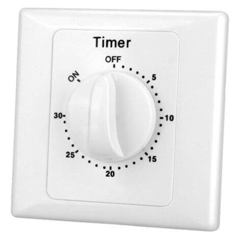 Minuterie de compte à rebours intérieure Interrupteur de minuterie pour ventilateurs et appareils électroménagers Facile à régler (1/4)