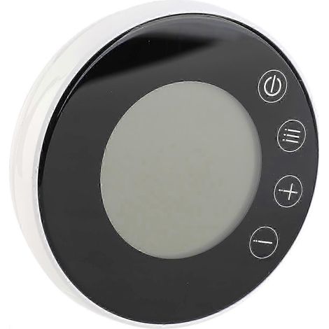 Thermostat numérique intelligent programmable 25-26 avec écran tactile LCD rond rétroéclairé, adapté au contrôle de la température ambiante dans les maisons, les écoles, les bureaux et les hôtels. (1/3)