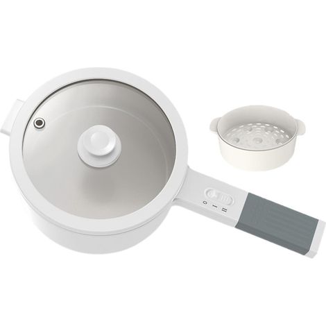 Autocuiseur électrique 1,6 litre, 220 V, poêle électrique, autocuiseur antiadhésif avec couvercle vapeur
