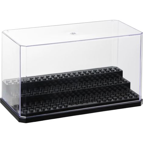 Vitrine en Acrylique pour Mini Figurines, boîte de présentation de Blocs de Construction avec 3 Niveaux, vitrine Protection Anti-poussière pour modèles, Figurines d'action, Collection (1/5)