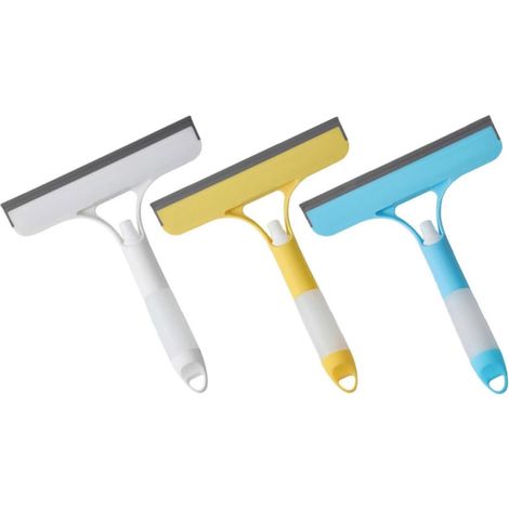3 raclettes avec pulvérisateur, plastique, pour vitres et maison (1/5)