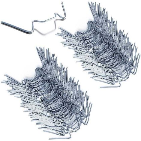 Ulisem100x Clips de vitrage pour serre en métal inoxydable 1,5mm d'épaisseur Type W (1/4)
