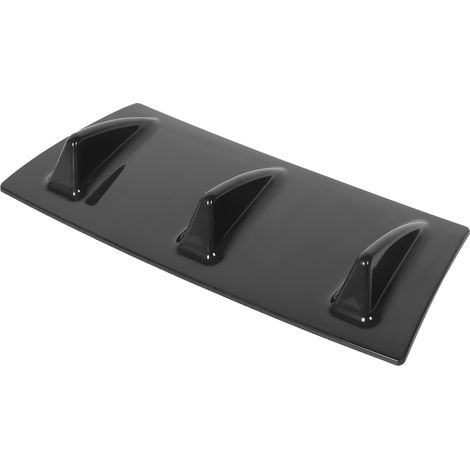 Spoiler de pare-chocs arrière, diffuseur, étanche, noir brillant, universel, modification pour voiture, 3 ailettes (1/5)