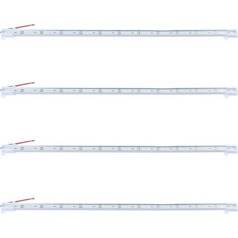4X Lampe de Barre de Bande Dure 50cm 12V 36 LED 5050 Smd Aluminium Rigide Blanc Chaud (1/4)