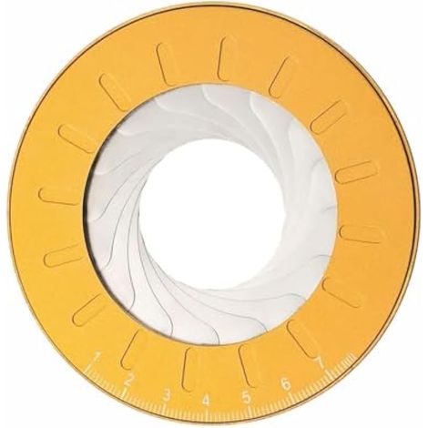 Outil de dessin circulaire, règle de mesure ronde réglable, acier inoxydable, pour la menuiserie, le dessin d'architecture, métal (doré) (1/5)