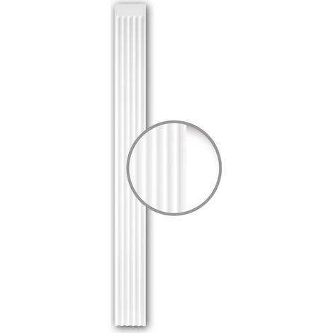 Pilaster Schaft PROFHOME 122030 Zierelement Neo-Klassizismus-Stil weiß (1/5)