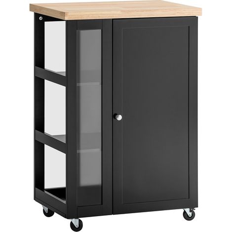SoBuy Kitchen Storage Trolley Serving Trolley,FKW75-SCH