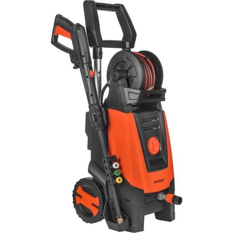 Nettoyeur Haute Pression 2000W-160bar, Débit 450 l/h, Pompe en Aluminium, Tuyau Renforcé 8 m avec Enrouleur et Auto Stop. PW-16BR (1/5)