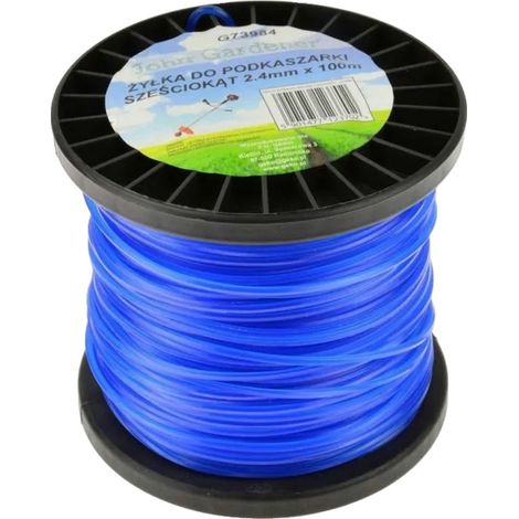 Hilo hexagonal para desbrozadora de 2,4 mm x 100 m (24)