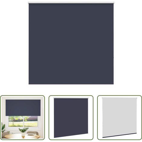 Sichtschutz - Verdunkelungsrollo Marineblau 160x175 cm Stoffbreite 156,6 cm (1/5)