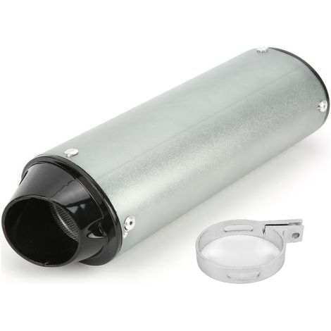 Silencieux de Tuyau D'échappement, Remplacement de Silencieux de Silencieux de Tuyau D'échappement 1.3in pour Moto 90cc 110cc 125cc 150cc 160cc ATV Pit Bike. (1/5)