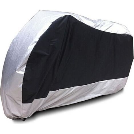 Housse de protection de Moto imperméable antipoussière de 265cm de longueur - XXL (Argent) (1/4)