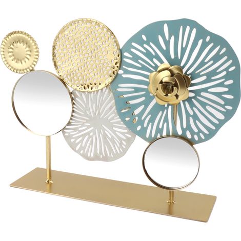 Console d'entrée en fer forgé avec miroir, élément de décoration pour le salon et l'entrée, pour la maison ou l'hôtel. (1/5)