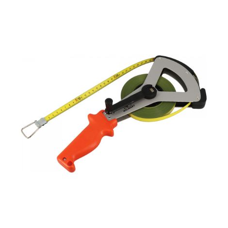 Ruban acier et fibre jaune 20 m x 13 mm Classe II étrier Y aluminium anodisé – Réf. 604301 - 20 m