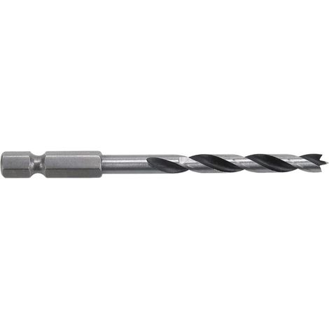 Pack de 5 brocas vástago hexagonal espirales para madera Wolfcraft (1/3)