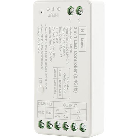 Contrôleur de variateur LED Monocolor/CCT - Ledme - LM2080 (1/2)