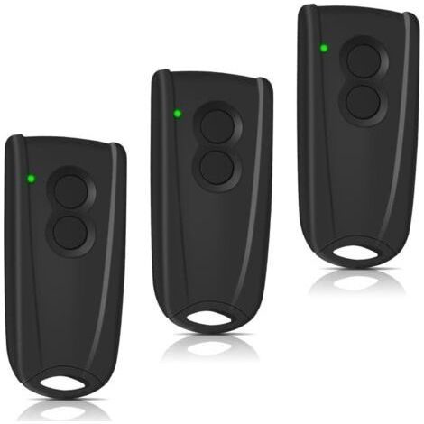 3 Stück 433,92 MHz Garagentor-Fernbedienung für Hormann EcoStar RSC2-433 RSE2-433, RSZ1-433, Hormann Liftronic 500/700/800 für Portronic D2500/D5000/S4000 (grünes Licht) (1/5)