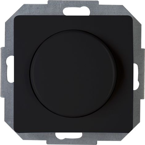 Kopp - PARIS – Druck-Wechselschalter, LED Dimmer, Farbe: schwarz matt - 843450088 (1/2)
