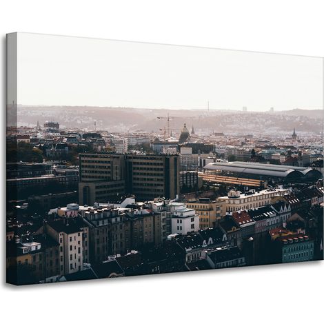 Cuadro sobre lienzo Arquitectura Vista de la ciudad 90x60 cm Vista aérea