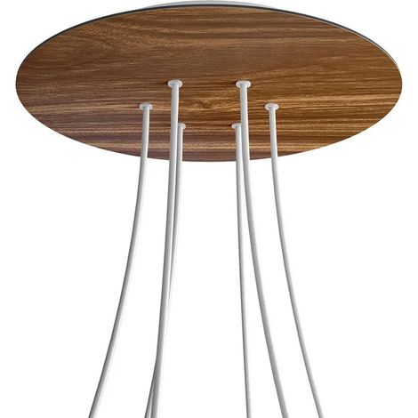 Lámpara creative-cables rose-one madera natural 45x45 cm