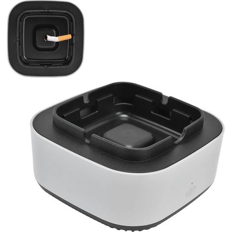 Purificateur d'air, Cendrier Purificateur, Attrape-fumée, Purificateur de Cendrier Purificateur d'air à ions Négatifs Multifonctionnel sans fumée Alimenté par Batterie pour la Maison(Gris) (1/5)
