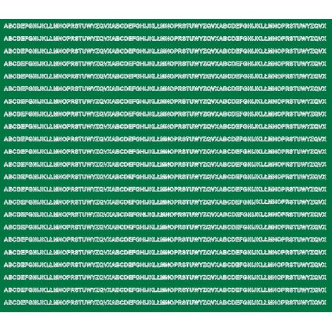 Lettere adesive autoadesive da 3 mm, colore verde opaco (1/2)