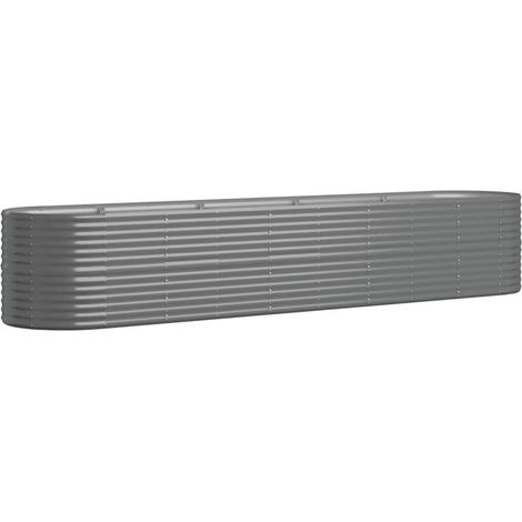 Maison Exclusive - Hochbeet Verzinkter Stahl 368x80x68 cm Grau
