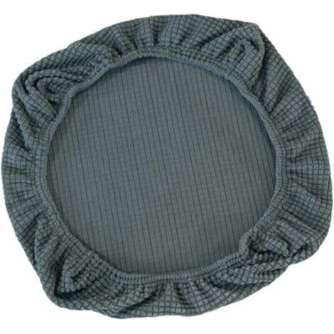 Stretchable seat cover for office chair, swivel office chair, gray TRIMEC (1/4)
