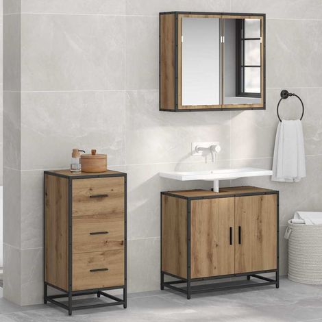Sideboard Artisan oak 35.5 x 35 x 76 cm Engineered wood vidaXL (1/5)