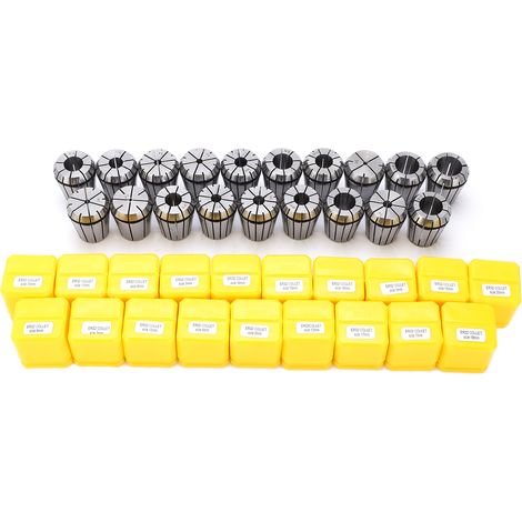 19Pcs/Set ER32 2‑20mm Collet Chuck Milling Chucks CNC Tools For Engraving Machine Tapping Tools