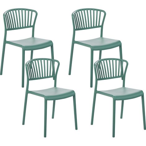 Gartenstuhl 4er Set GELA Mintgrün (1/5)
