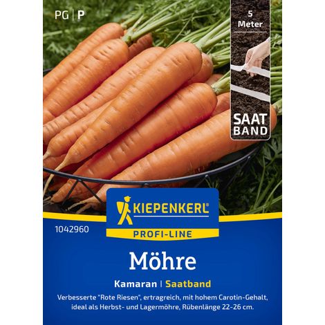 Kiepenkerl Profi-Line Saatgut Möhren Kamaran F1 Saatband für ca. 1,25 – 1,5 m²