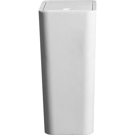 Poubelle en Plastique Couvercle 30 Litres Design Moderne pour Chambre et Salon Résistante et Fonctionnelle (1/5)