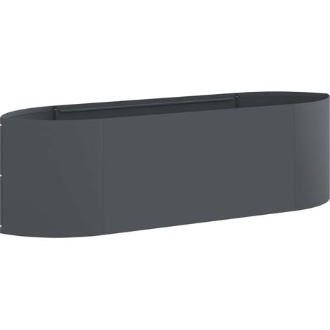Raised Garden Bed Anthracite 140 x 40x 40 cm Steel vidaXL