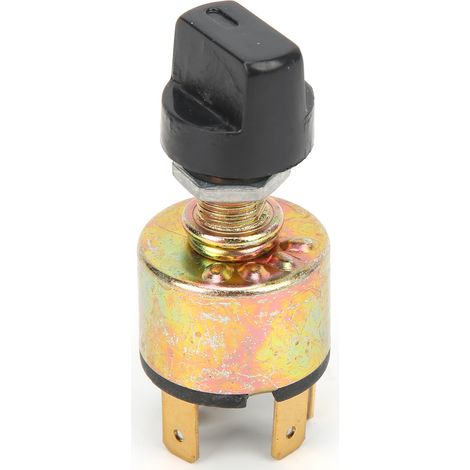 Interruptor de ventilador de 3 velocidades para aire acondicionado, perilla giratoria de plástico universal para automóviles y camiones de 12V y 24V. (1/5)