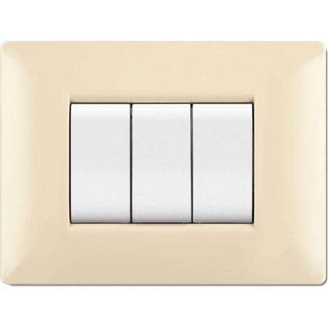 PLACCA LIFE Q LIVING PLAST AVORIO                7P