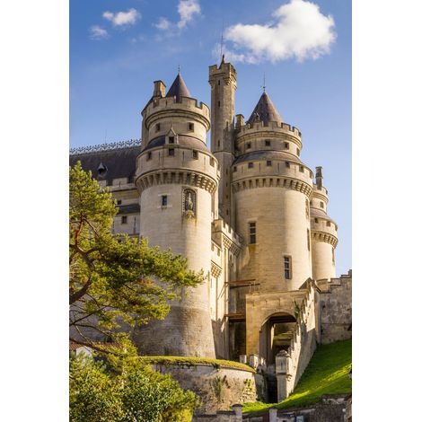 Tableau sur toile château de Pierrefonds 65x97 cm - Impression sur Toile Murale Décorative - Image imprimée en HD sur Toile - Toile sur Châssis en Bois FSC - Fabriqué en France (1/5)